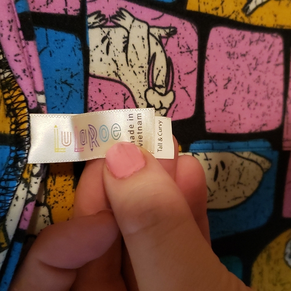 LuLaRoe TC Leggings Walrus Blocks - rare find - Picture 2 of 4